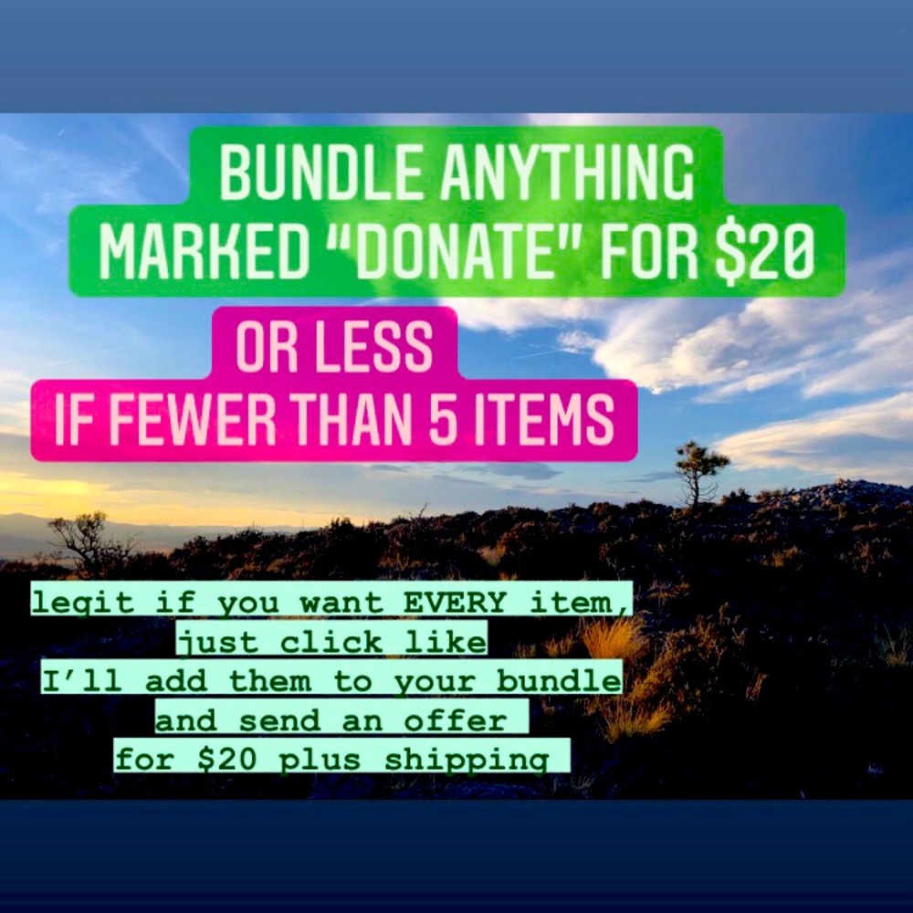 DONATION SALE—30 items!!!